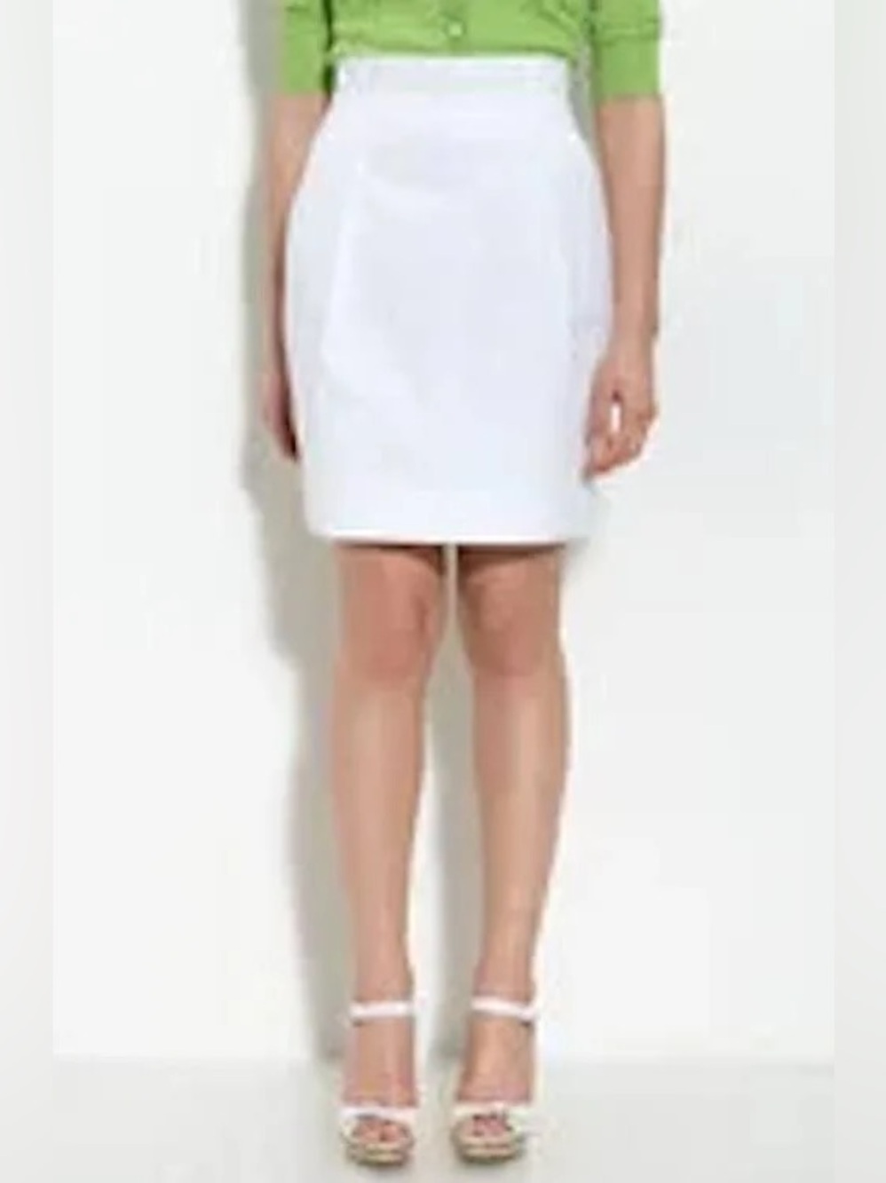 Kate Spade Janelle White Pencil Skirt Lined‎